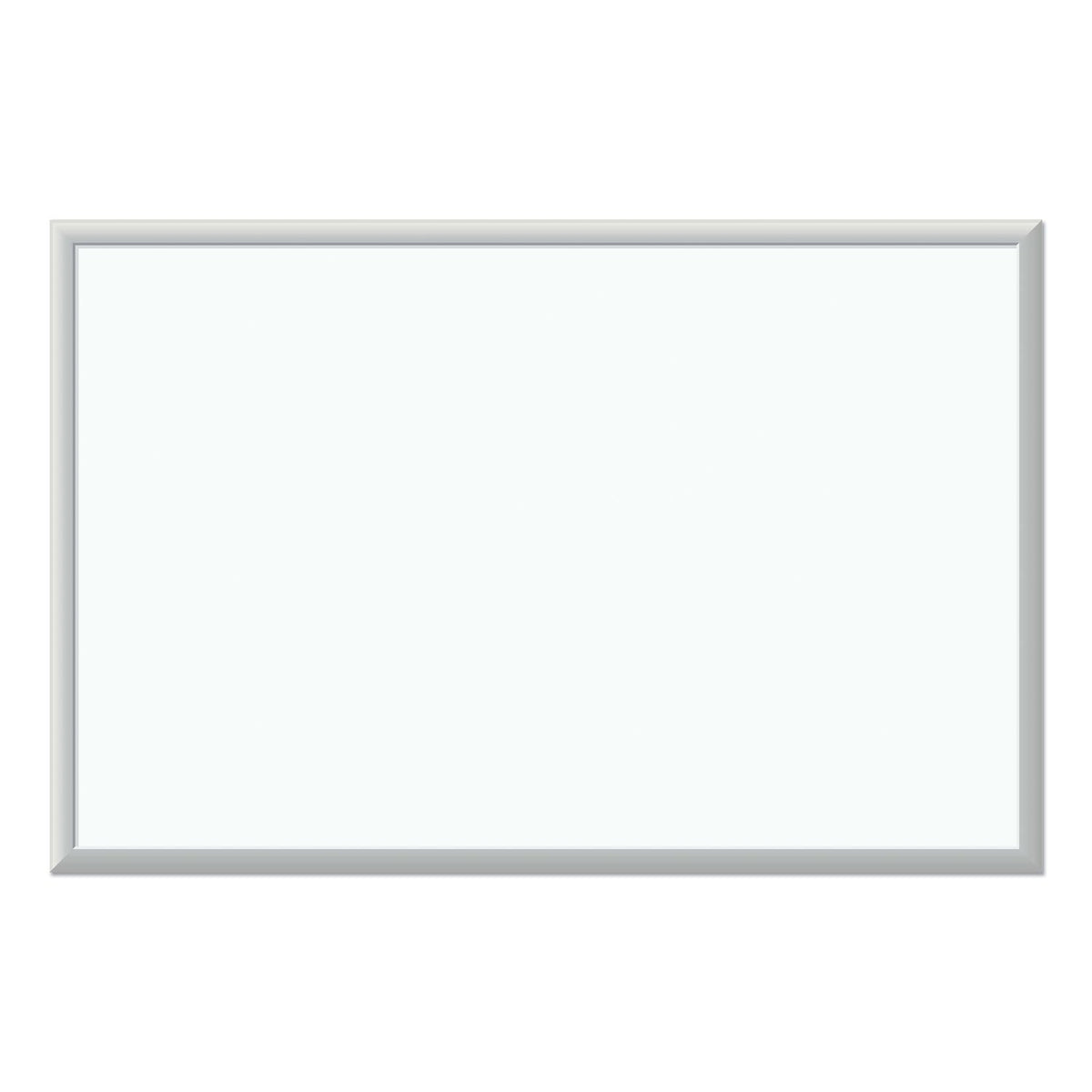 U Brands Melamine Dry Erase Board, 36 x 24, White Surface, Silver Frame