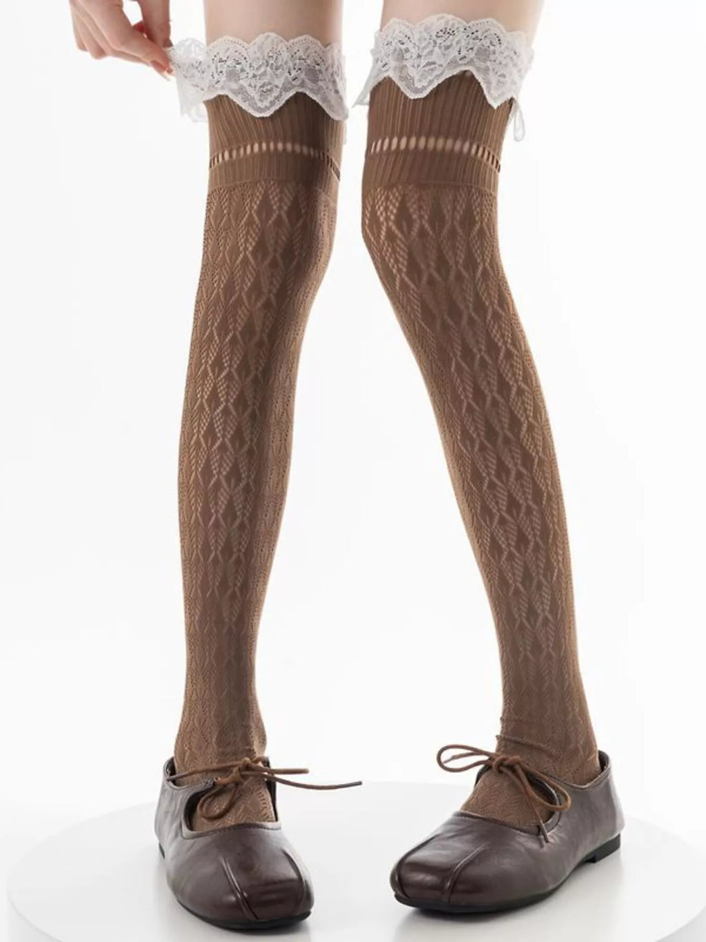 Lace Over-the-Knee Hollow-Out Stockings