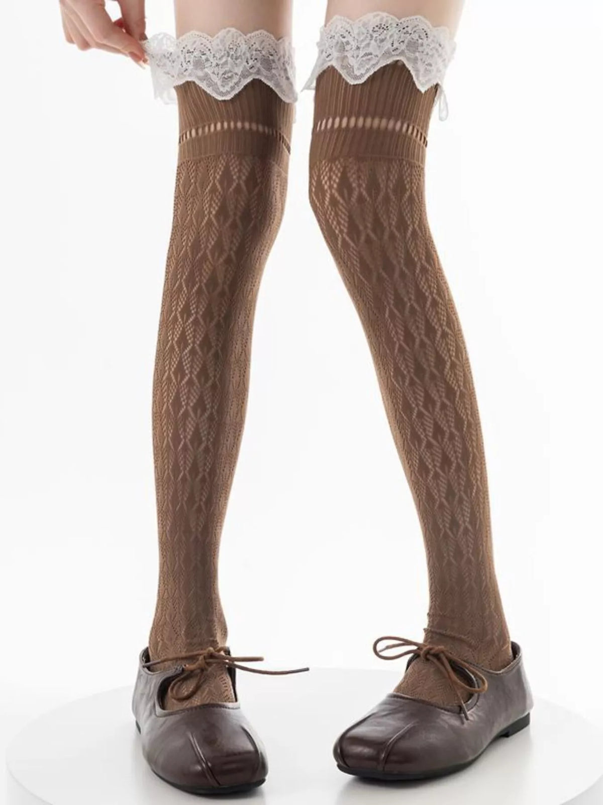 Lace Over-the-Knee Hollow-Out Stockings