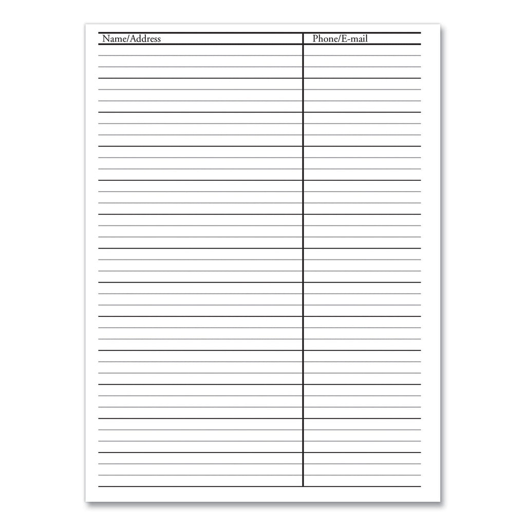 House of Doolittle Recycled Weekly Appointment Book Ruled without Appointment Times, 8.75 x 6.88, Black Cover, 12-Month (Jan to Dec): 2023
