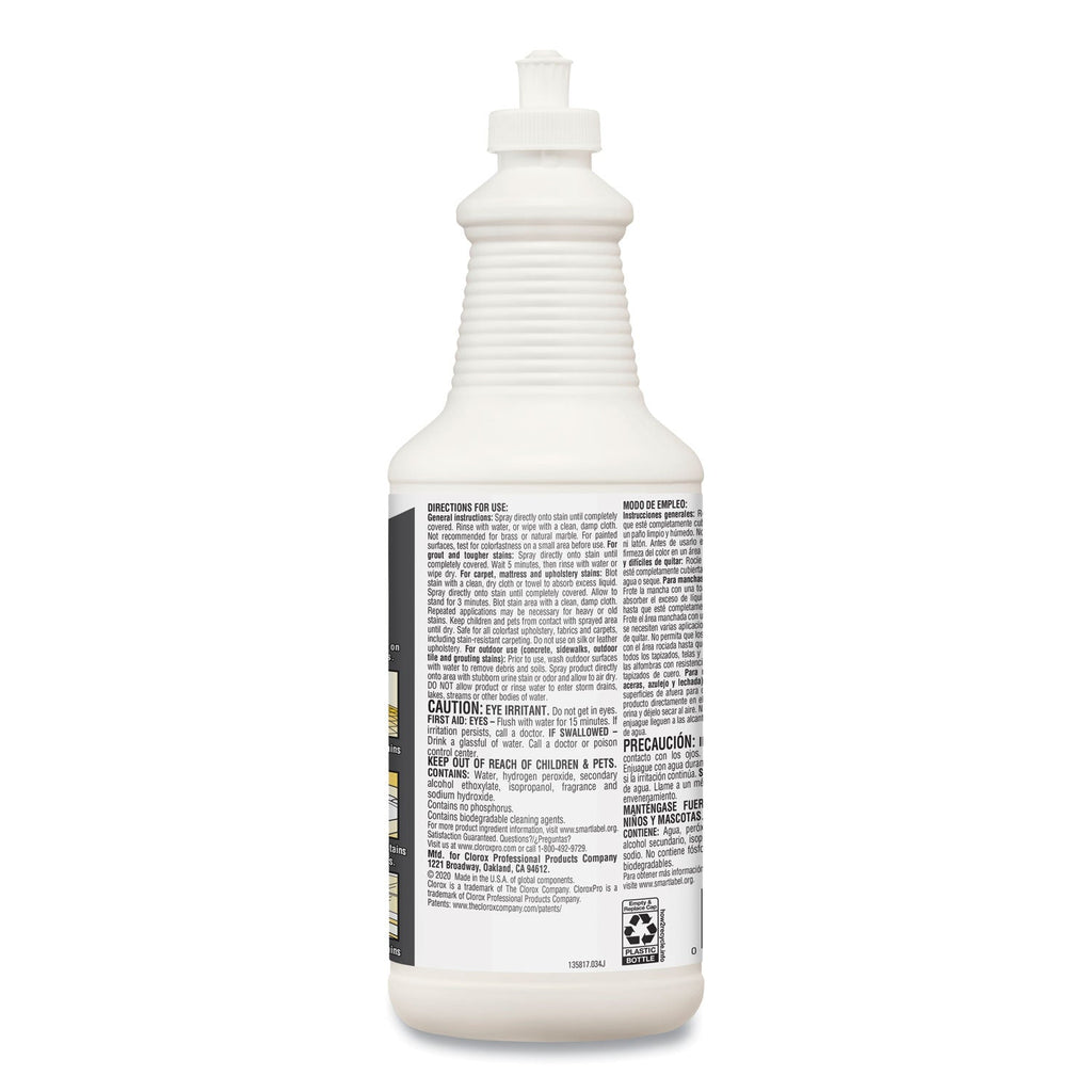 Clorox Urine Remover for Stains and Odors, 32 oz Pull top Bottle