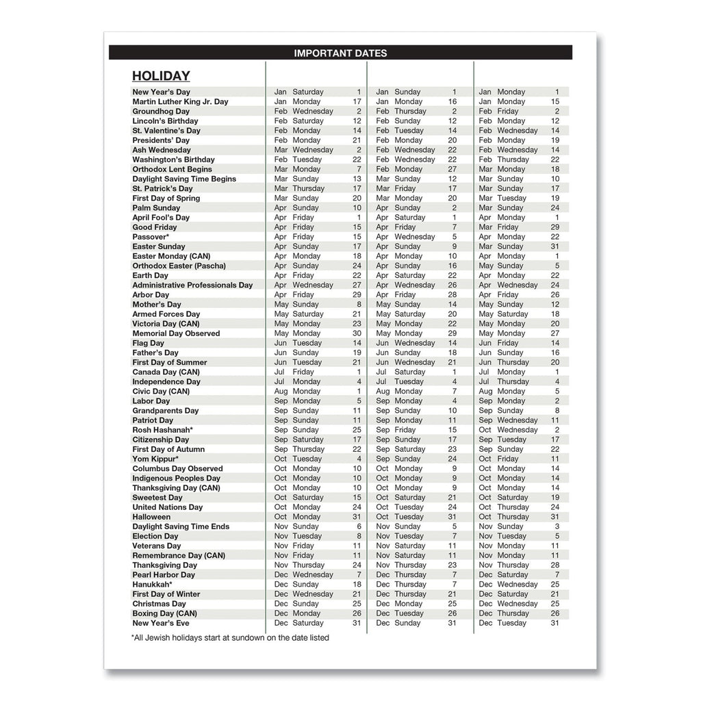 House of Doolittle Recycled Monthly 5-Year/62-Month Planner, 11 x 8.5, Black Cover, 62-Month (Dec to Jan): 2022 to 2028