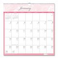 House of Doolittle Recycled Monthly Wall Calendar, Breast Cancer Awareness Artwork, 12 x 12, White/Pink/Gray Sheets, 12-Month (Jan-Dec): 2023