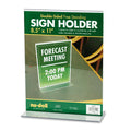 NuDell Acrylic Sign Holder, 8.5 x 11, Clear