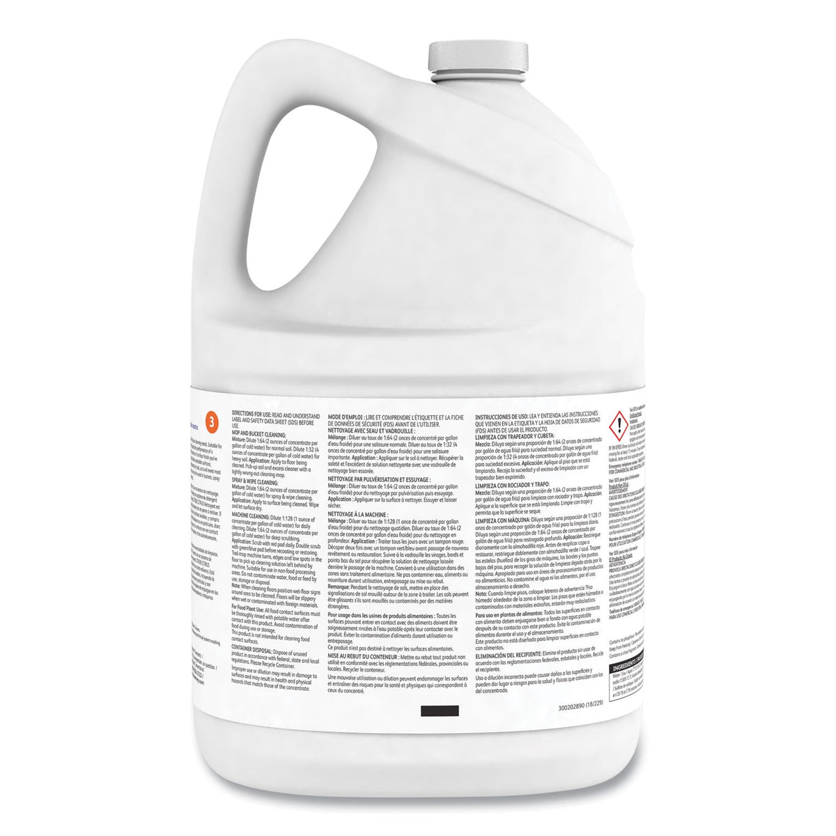 Diversey Stride Neutral Cleaner, Citrus, 1 gal, 4 Bottles/Carton