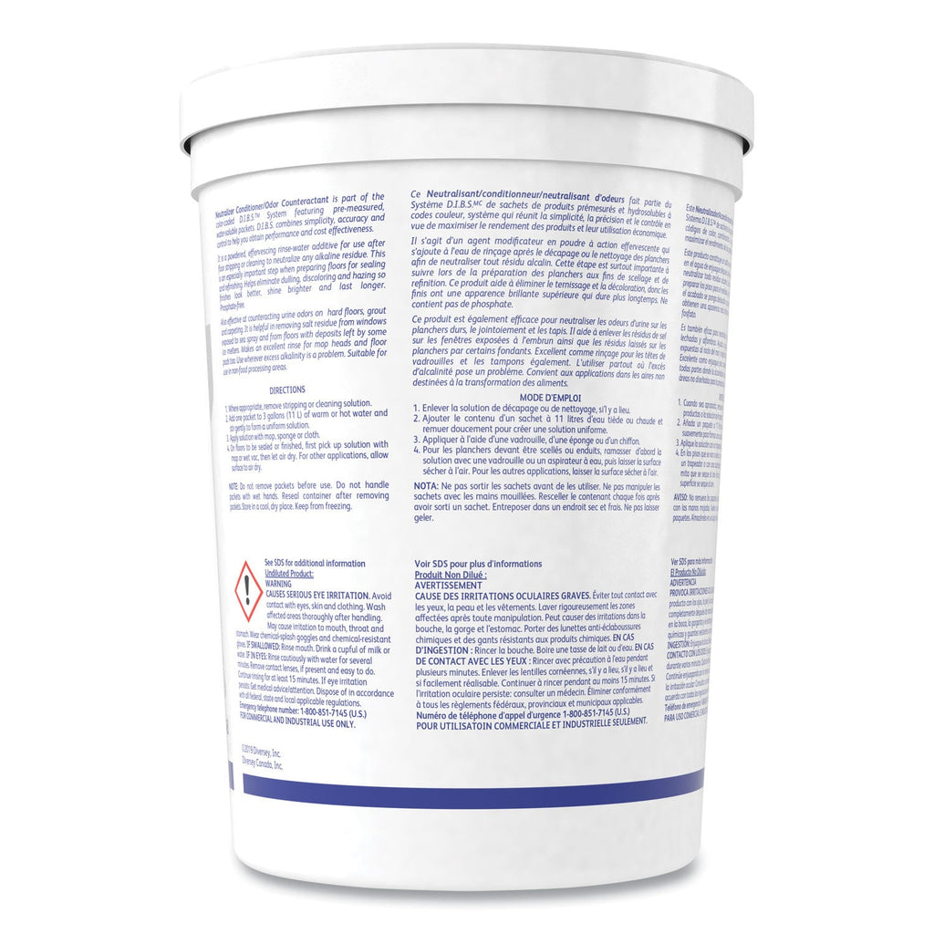 Diversey Floor Conditioner/Odor Counteractant, Powder, 0.5 oz Packet, 90/Tub, 2/Carton
