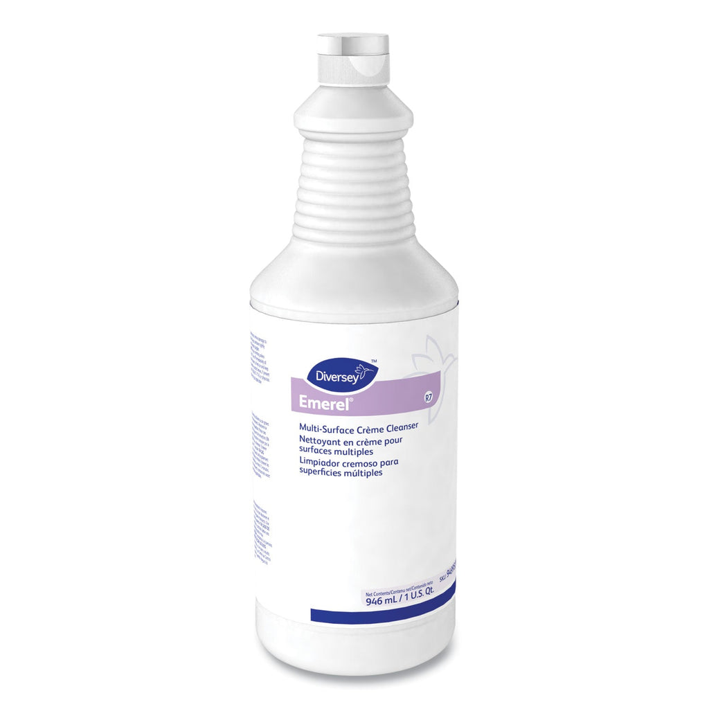 Diversey Emerel Multi-Surface Creme Cleanser, Fresh Scent, 32 oz Bottle, 12/Carton
