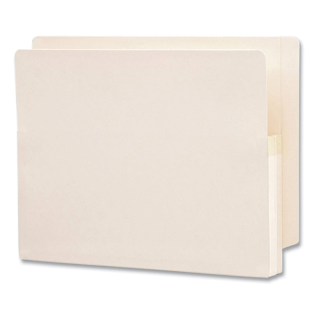 Smead Manila End Tab File Pockets, 1.75" Expansion, Letter Size, Manila, 25/Box