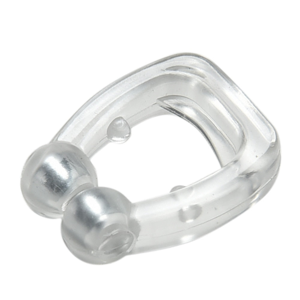 Silicone Magnetic Anti Snore Stop Snoring Nose Clip Sleep Tray Sleeping Aid Apnea Guard Night Device with Case