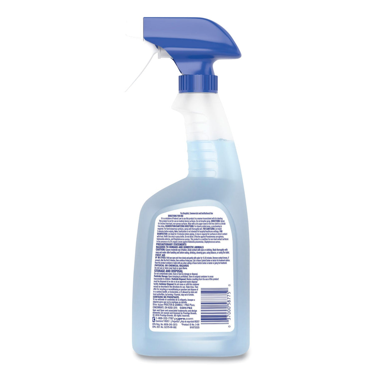 Spic and Span Disinfecting All-Purpose Spray and Glass Cleaner, Fresh Scent, 32 oz Spray Bottle