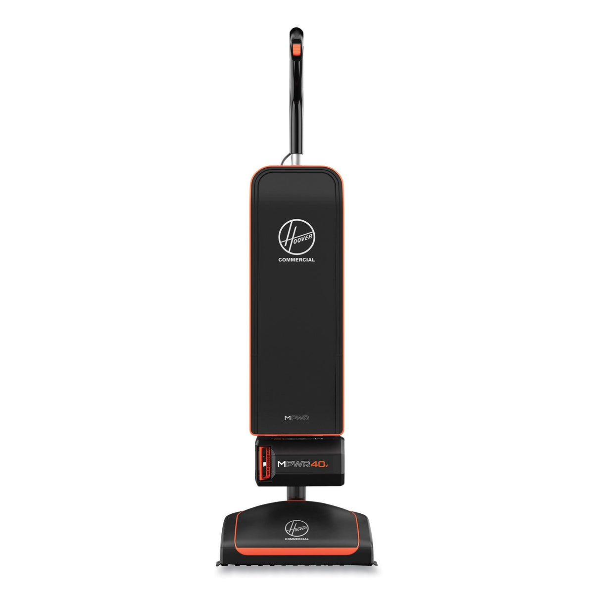 Hoover HVRPWR 40V Cordless Upright Vacuum, 13" Cleaning Path, Black/Orange