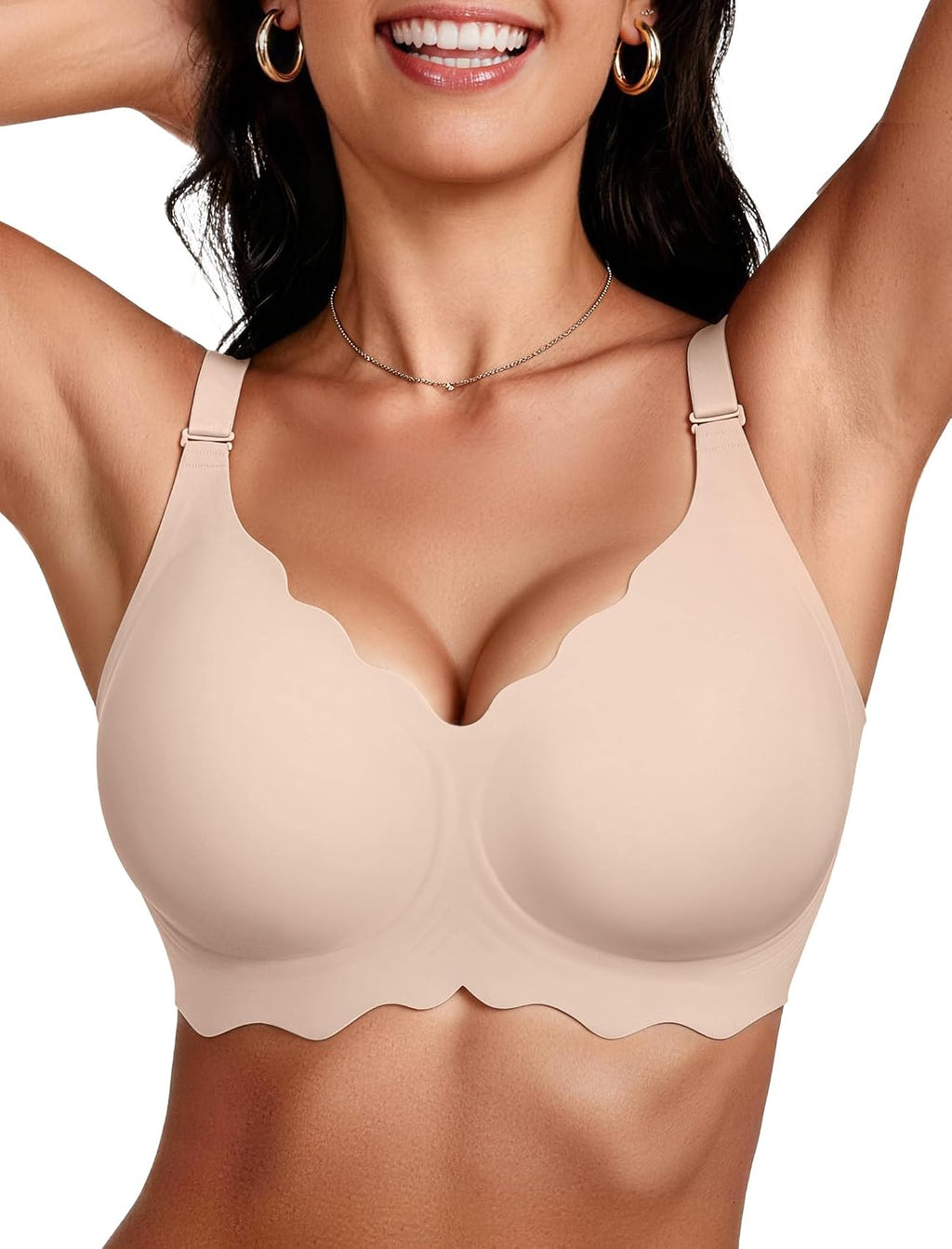 OEAK Women Value Series Jelly Bras Wireless Pushup Convertible Bra