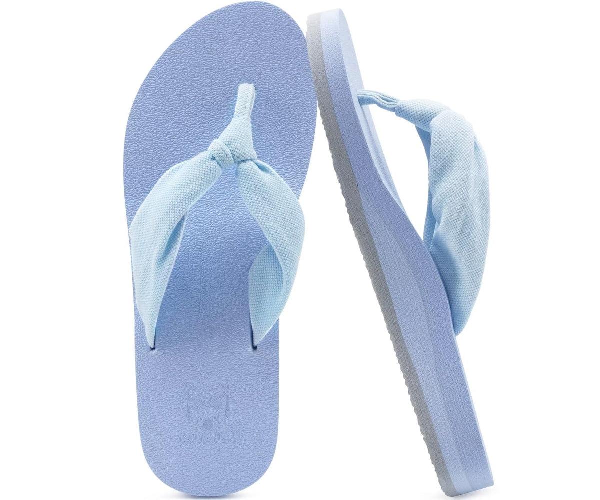 KuaiLu Flip Flops for Women with Arch Support Summer Beach Thong Sandals