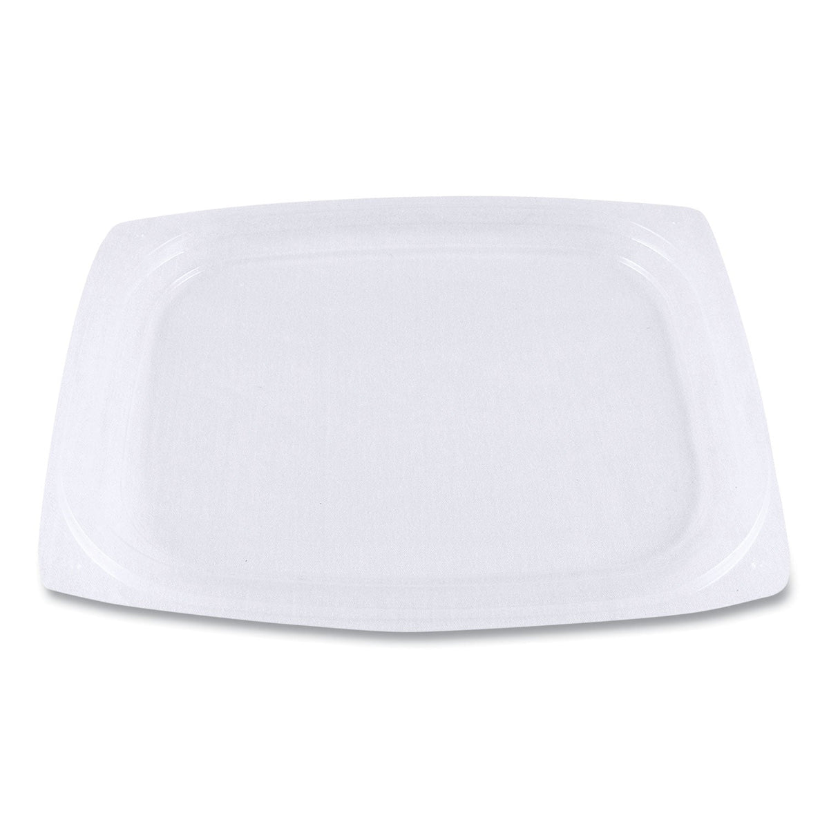 World Centric PLA Rectangular Deli Container Lids, 4.8 x 5.9 x 0.3, Clear, Plastic, 900/Carton