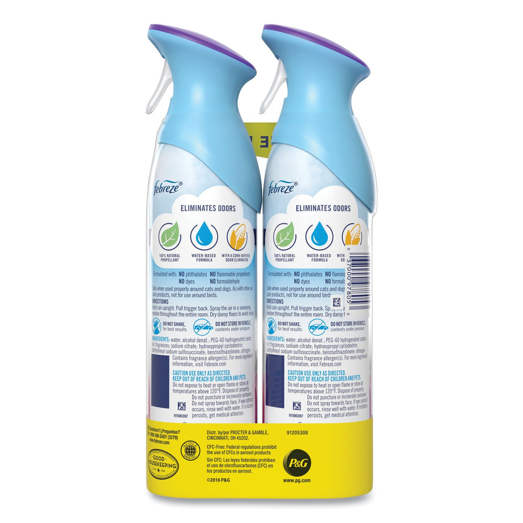 Febreze AIR, Spring and Renewal, 8.8 oz Aerosol Spray, 2/Pack, 6 Pack/Carton