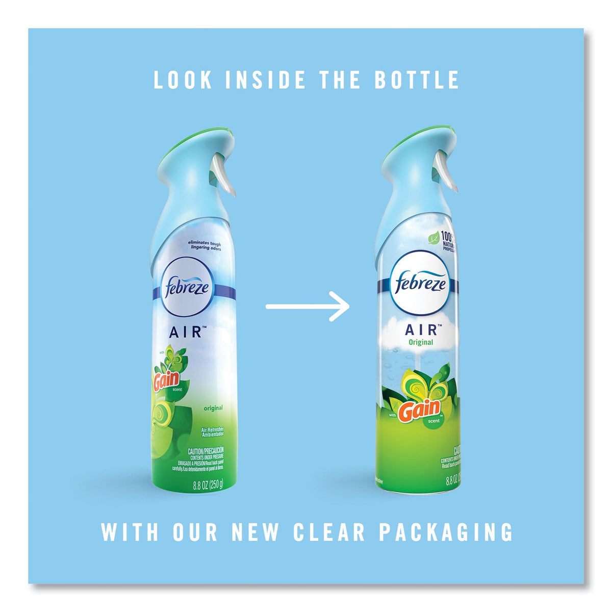 Febreze AIR, Gain Original, 8.8 oz Aerosol Spray, 6/Carton