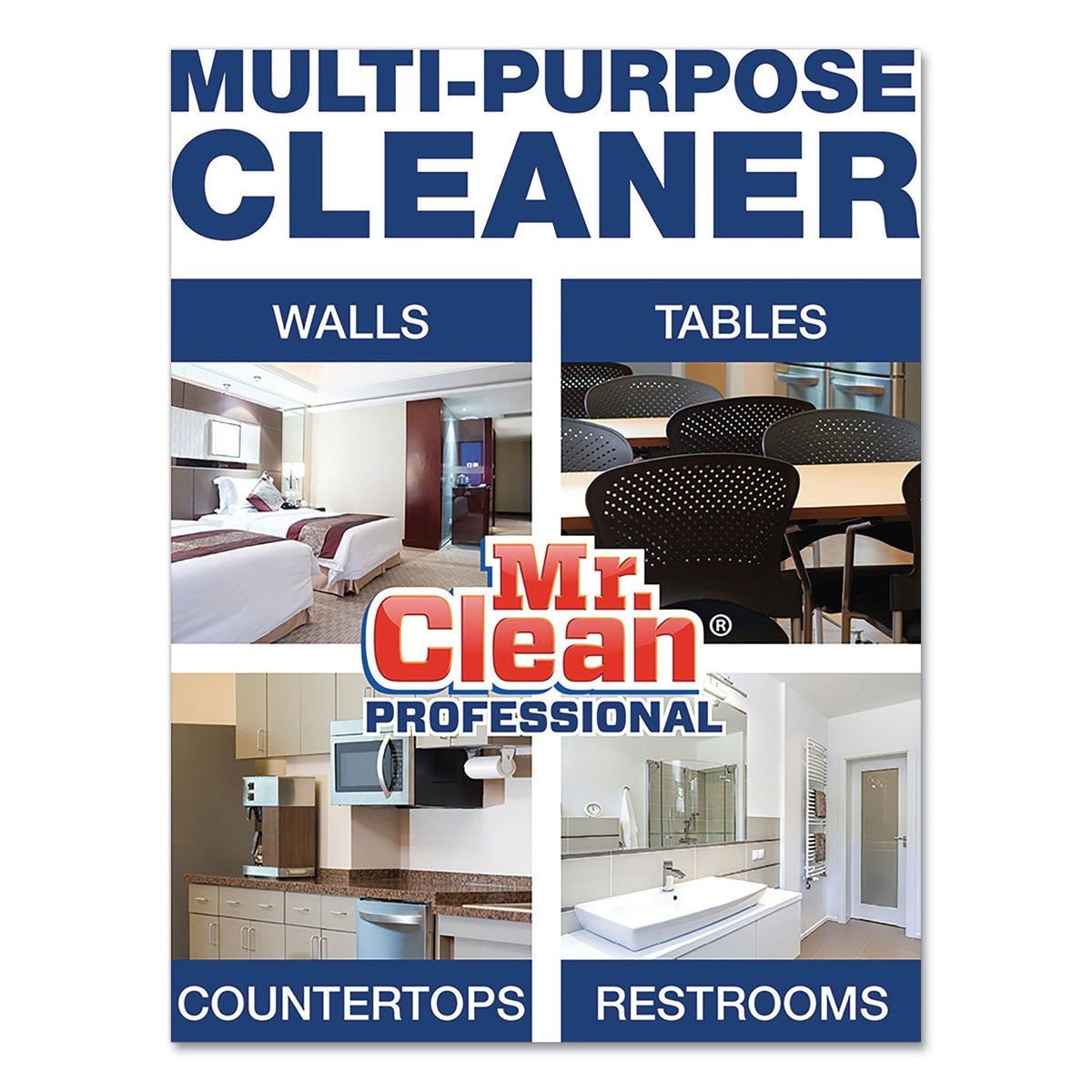 Mr. Clean Finished Floor Cleaner, Lemon Scent, 1 gal Bottle