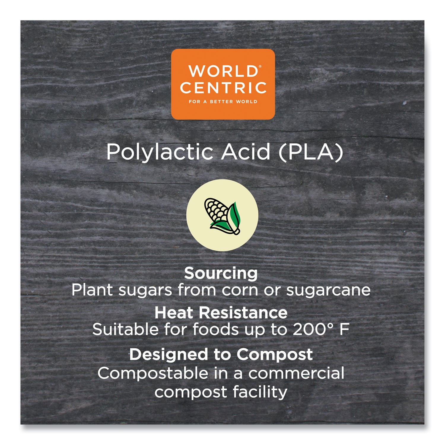 World Centric PLA Rectangular Deli Containers, 12 oz, 4.8 x 5.9 x 2.1, Clear, Plastic, 900/Carton