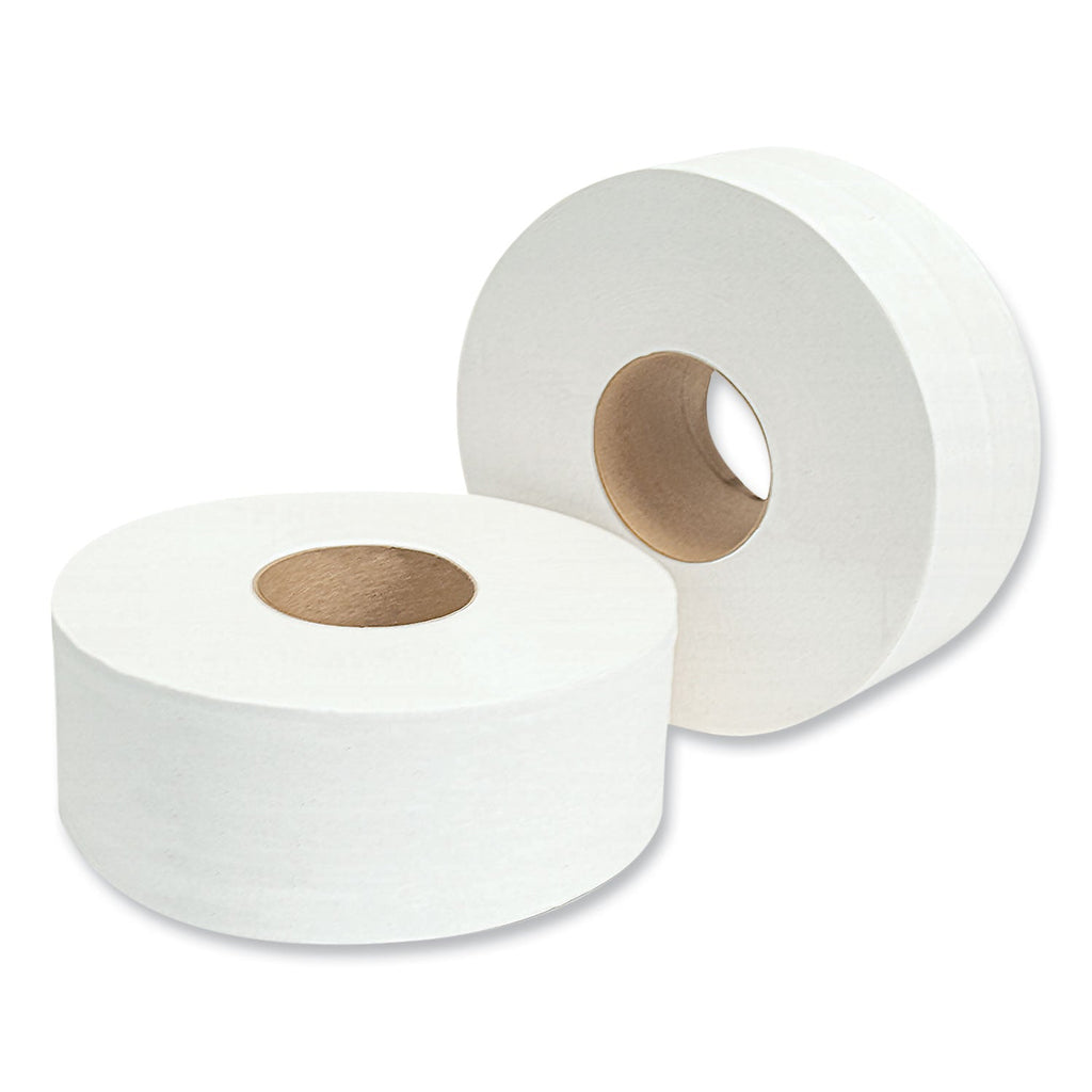 Morcon Tissue Jumbo Bath Tissue, Septic Safe, 2-Ply, White, 3.3" x 1,000 ft, 12/Carton