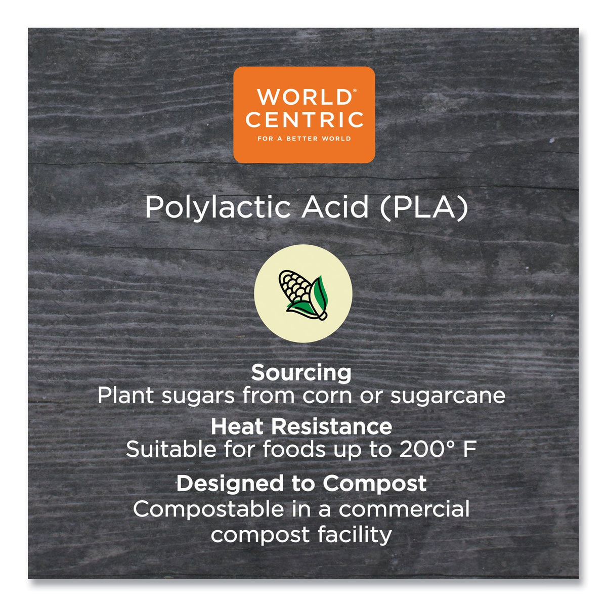 World Centric PLA Clear Cold Cups, Flat Style, 2 oz, Clear, 2,000/Carton