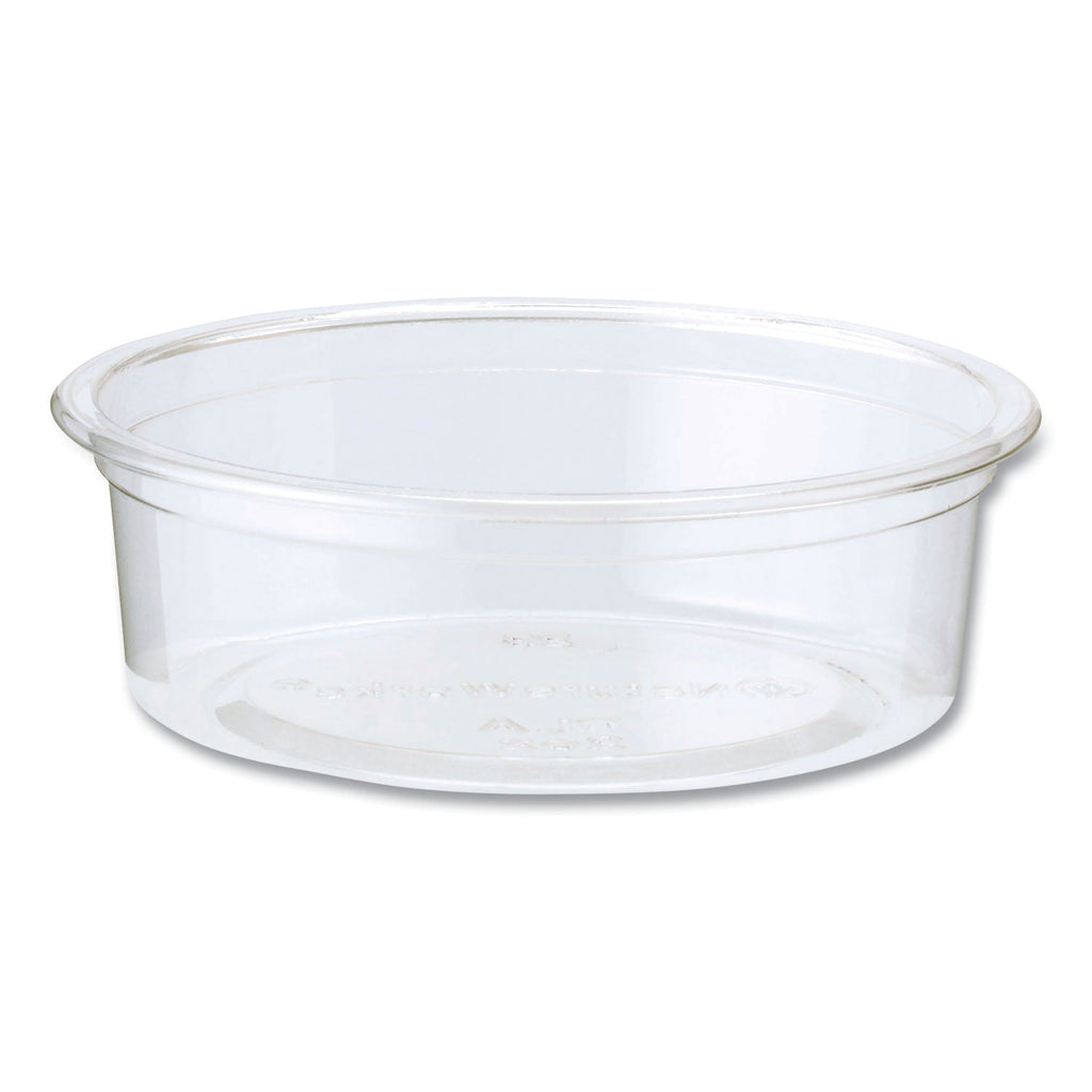 World Centric PLA Clear Cold Cups, Flat Style, 2 oz, Clear, 2,000/Carton
