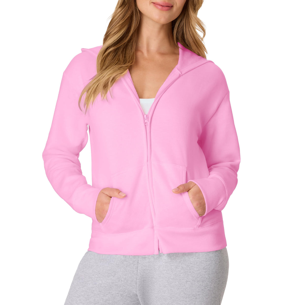 Hanes Women's EcoSmart Fleece Sweatshirt for Women, Soft Midweight - Full-Zip Hoodie, Sweatshirt, or 1/4 Zip