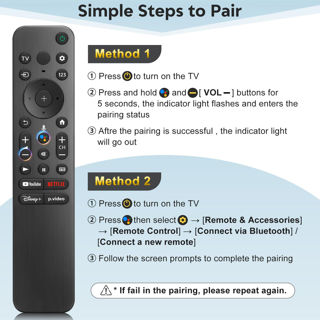 (2 Pack) Replacement Remote Control for Roku TV, for TCL Roku/Onn Roku TVs