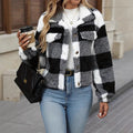 Plaid Double-sided Fleece Short Coat
