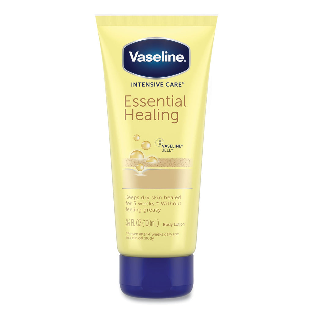 Vaseline Intensive Care Essential Healing Body Lotion, 3.4 oz Squeeze Tube