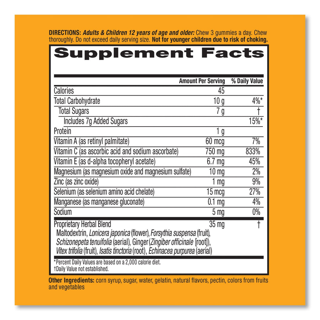 Airborne Immune Support Gummies, Very Berry, 42 Count