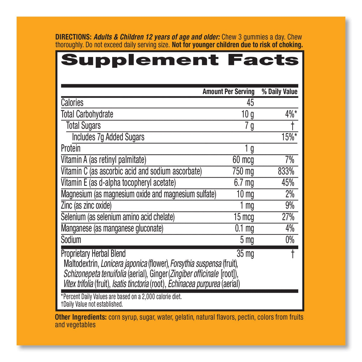 Airborne Immune Support Gummies, Very Berry, 42 Count