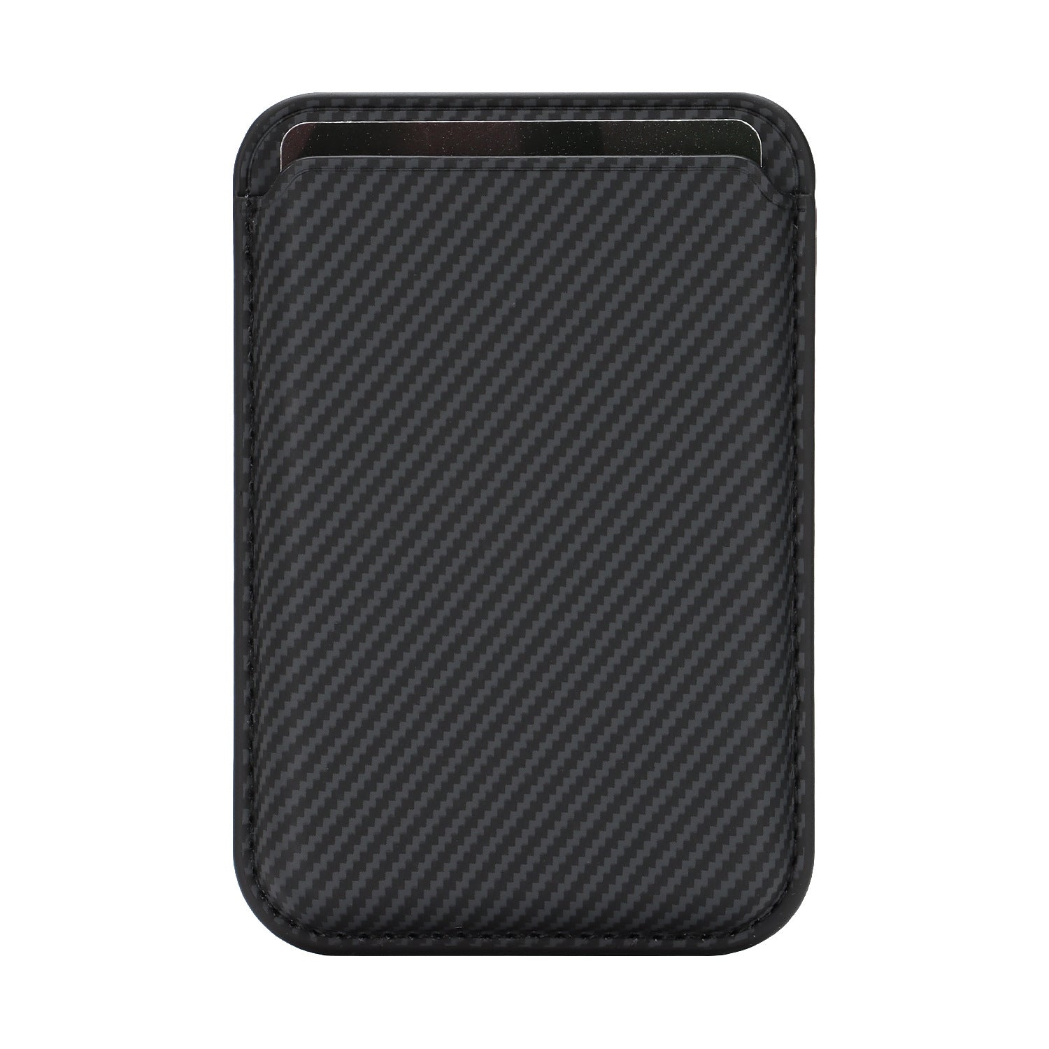 Ultra-thin Magnetic Carbon-fiber-pattern Card Holder