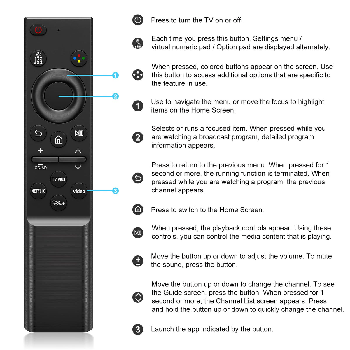 (2 Pack) Replacement Remote Control for Roku TV, for TCL Roku/Onn Roku TVs