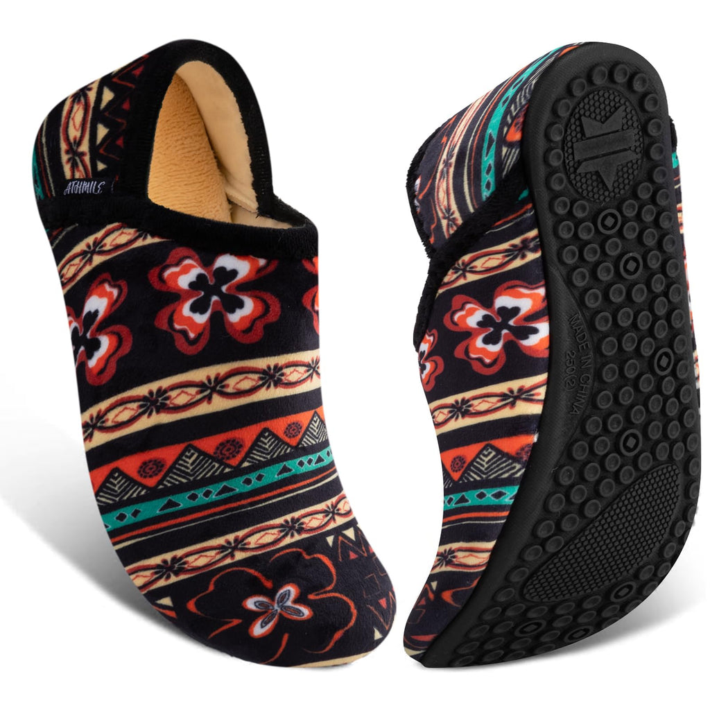 ATHMILE House Slippers for Women Men Indoor Barefoot House Shoes Soft Socks