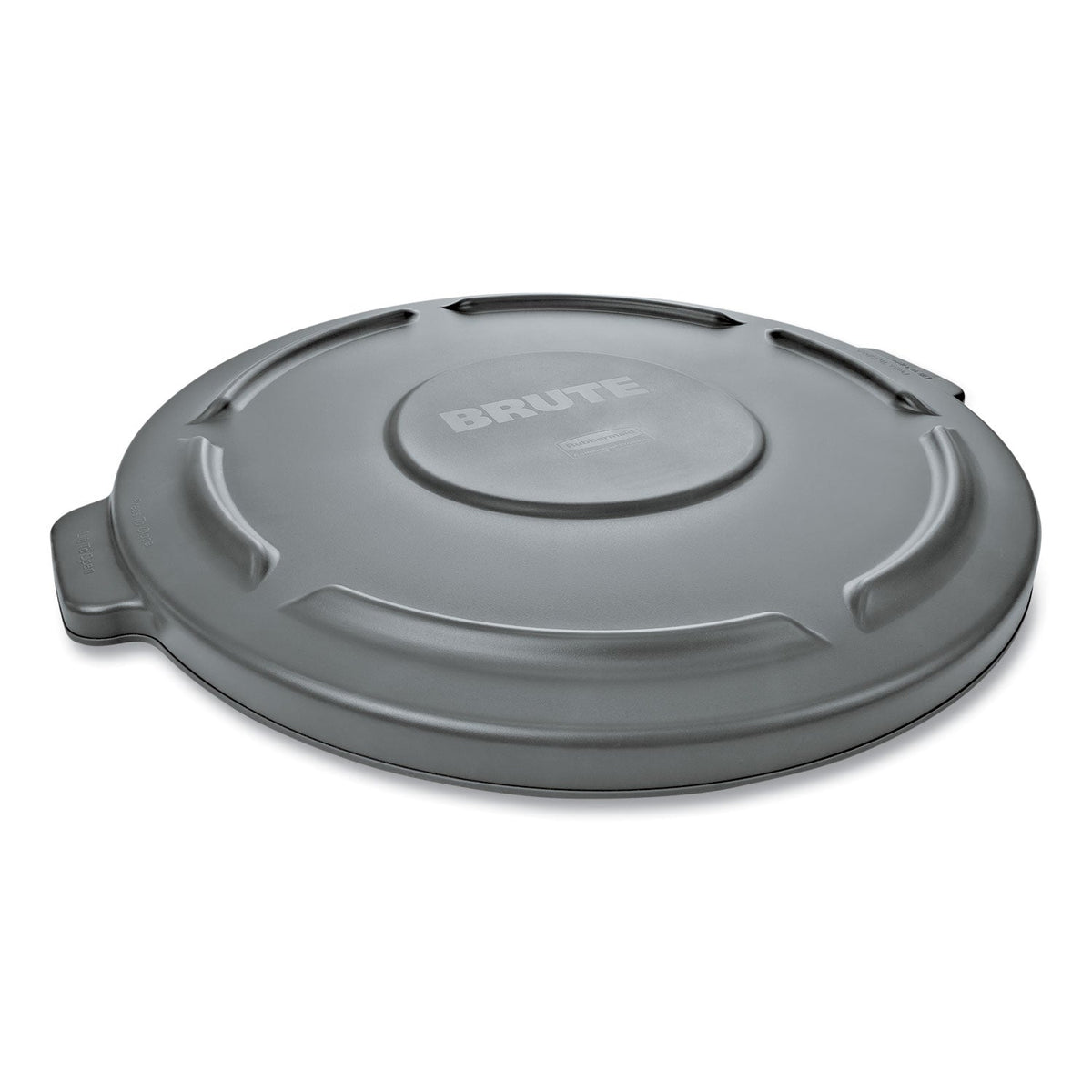 Rubbermaid Round Flat Top Lid, for 32 gal Round BRUTE Containers, 22.25" Diameter, Gray