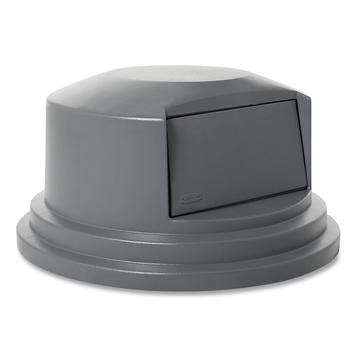 Rubbermaid Round BRUTE Dome Top Lid for 55 gal Waste Containers, 27.25" Diameter, Gray