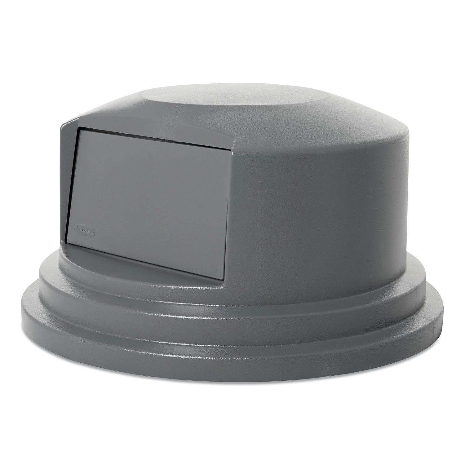 Rubbermaid Round BRUTE Dome Top Lid for 55 gal Waste Containers, 27.25" Diameter, Gray