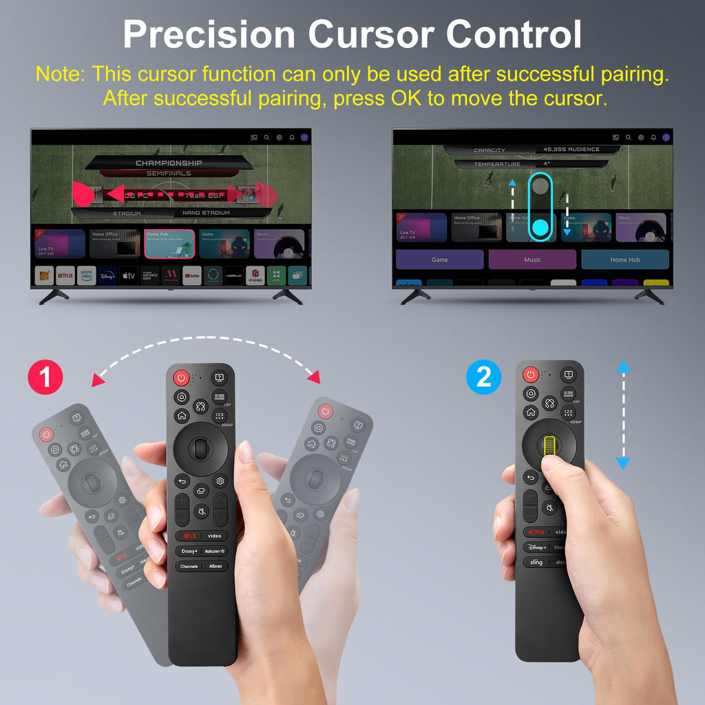 (2 Pack) Replacement Remote Control for Roku TV, for TCL Roku/Onn Roku TVs