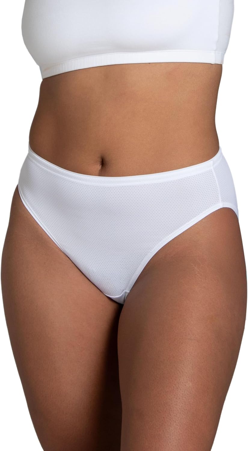 Fruit of the Loom womens Breathable Underwear, Moisture Wicking Keeps You Cool & Comfortable, Available in Plus Size
