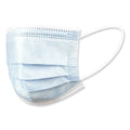 Boardwalk Three-Ply General Use Face Mask, Blue, 50/Box, 40 Boxes/Carton
