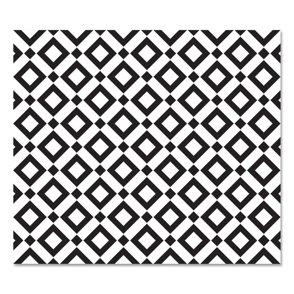 deflecto FashionMat Chair Mat, Rectangular, 35 x 40, Diamonds