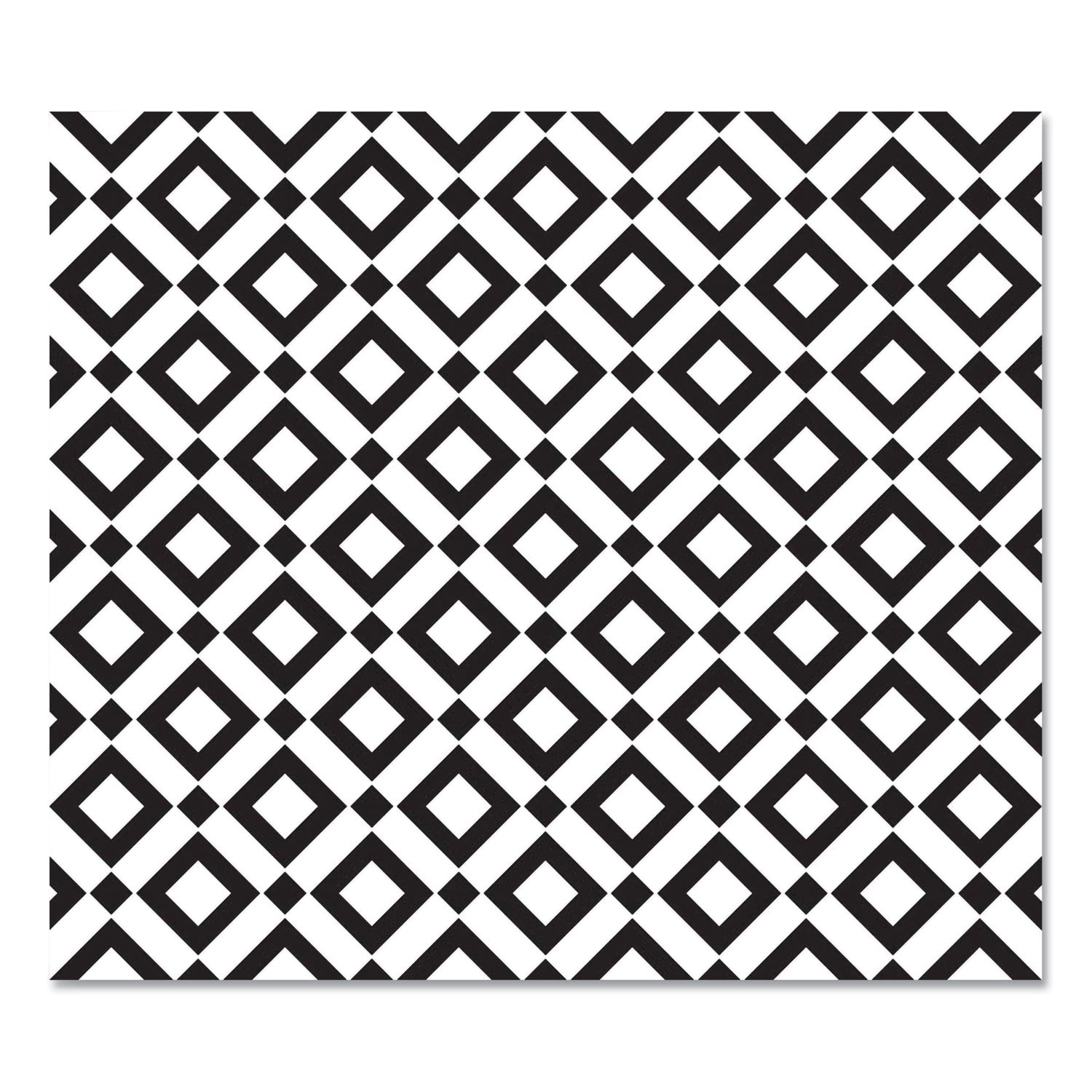 deflecto FashionMat Chair Mat, Rectangular, 35 x 40, Diamonds