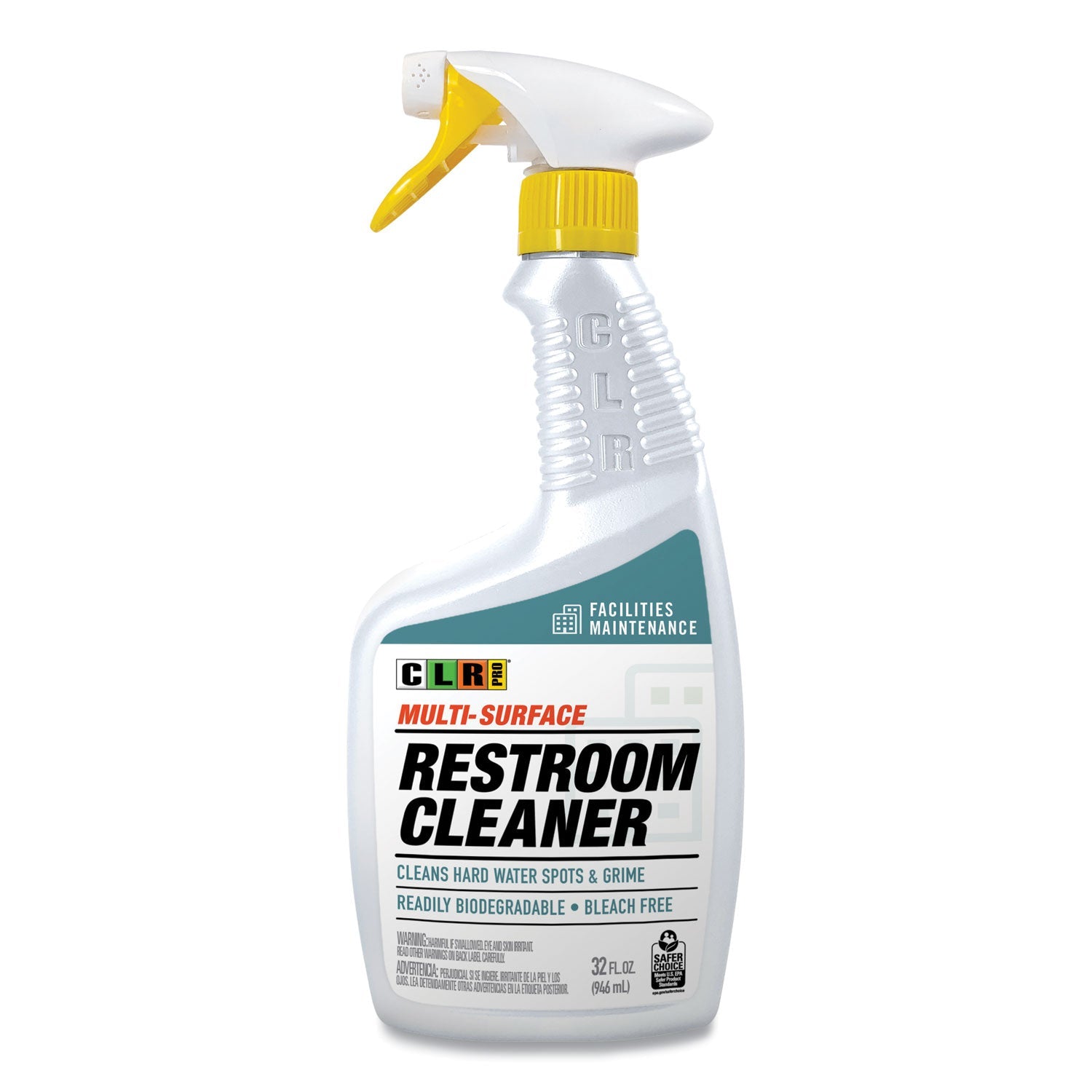 CLR PRO Restroom Cleaner, 32 oz Pump Spray, 6/Carton