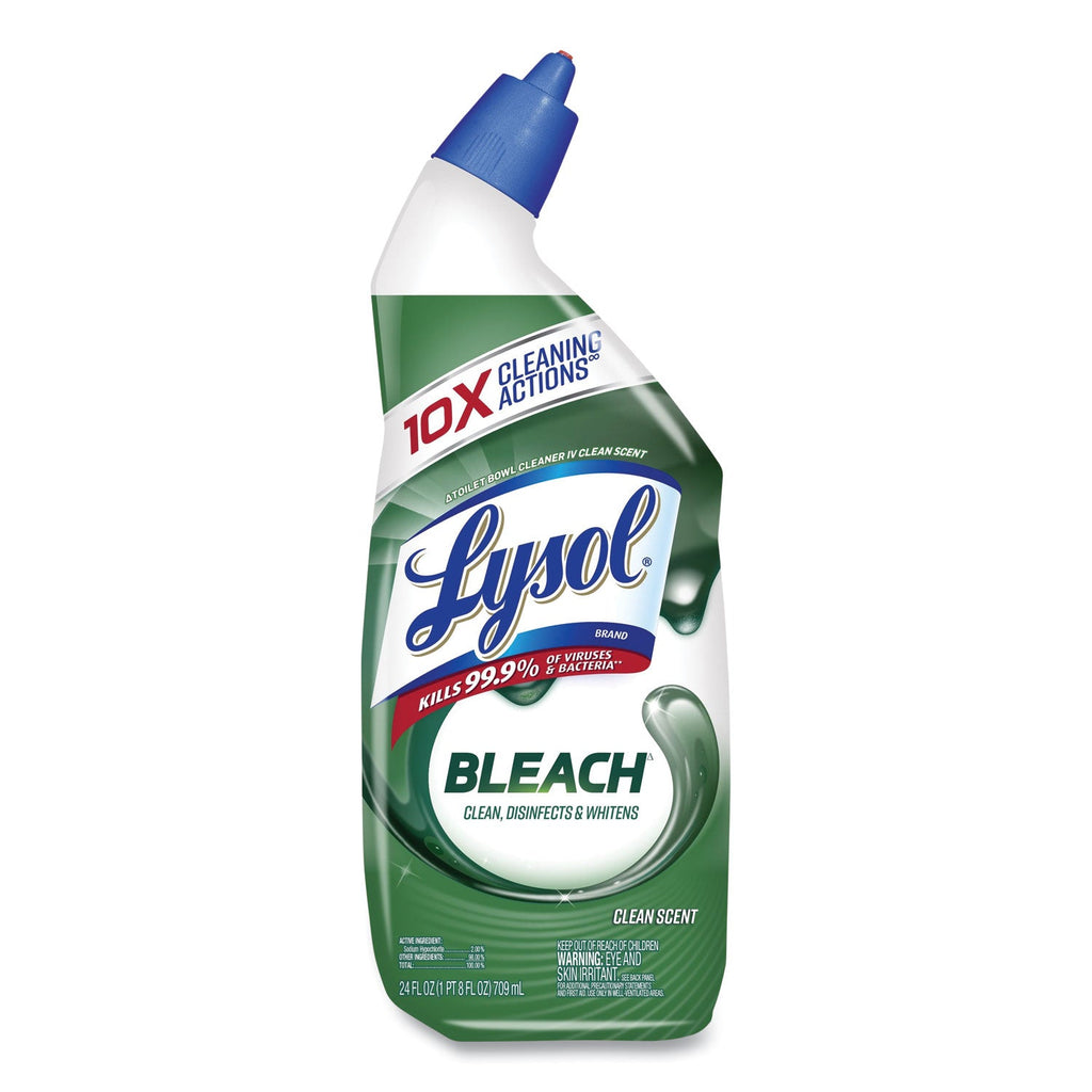 LYSOL Disinfectant Toilet Bowl Cleaner with Bleach, 24 oz, 9/Carton