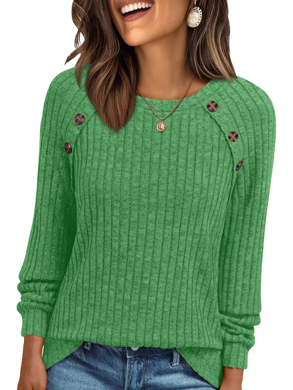 AUTOMET Womens Long Sleeve Shirts Fall Sweaters Business Casual Tops Blouse