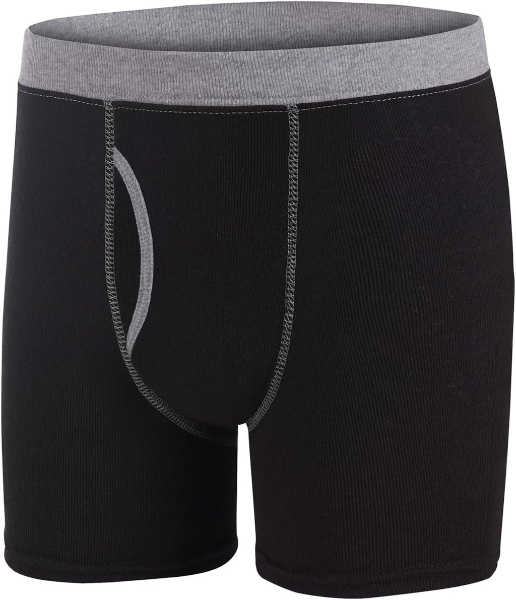 Hanes Boys' Boxer Briefs, Moisture-wicking Underwear for Boys & Toddlers, Assorted, 10 Or 12 Pack