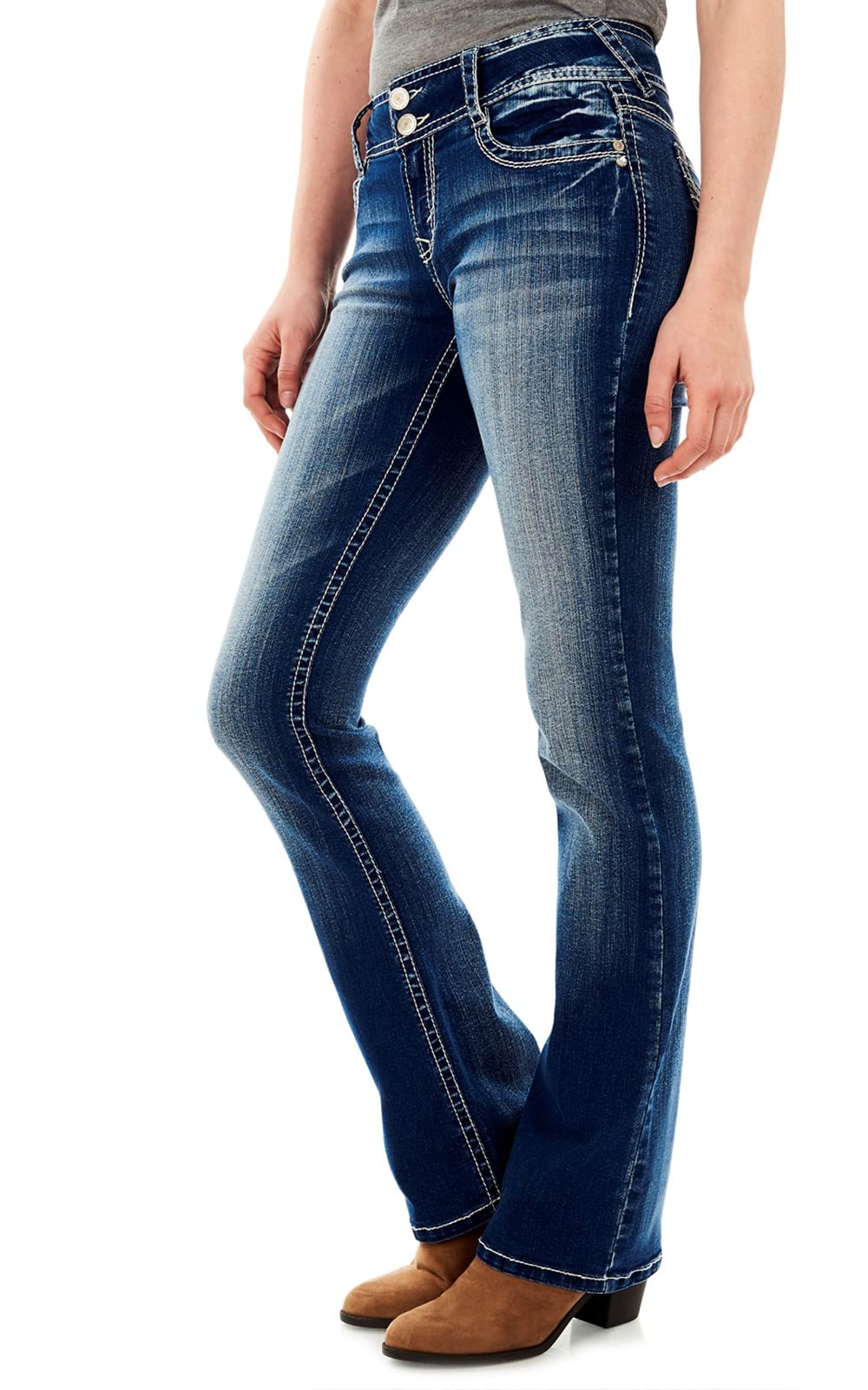 WallFlower Luscious Curvy Bootcut Jeans for Women, Sizes 0-24