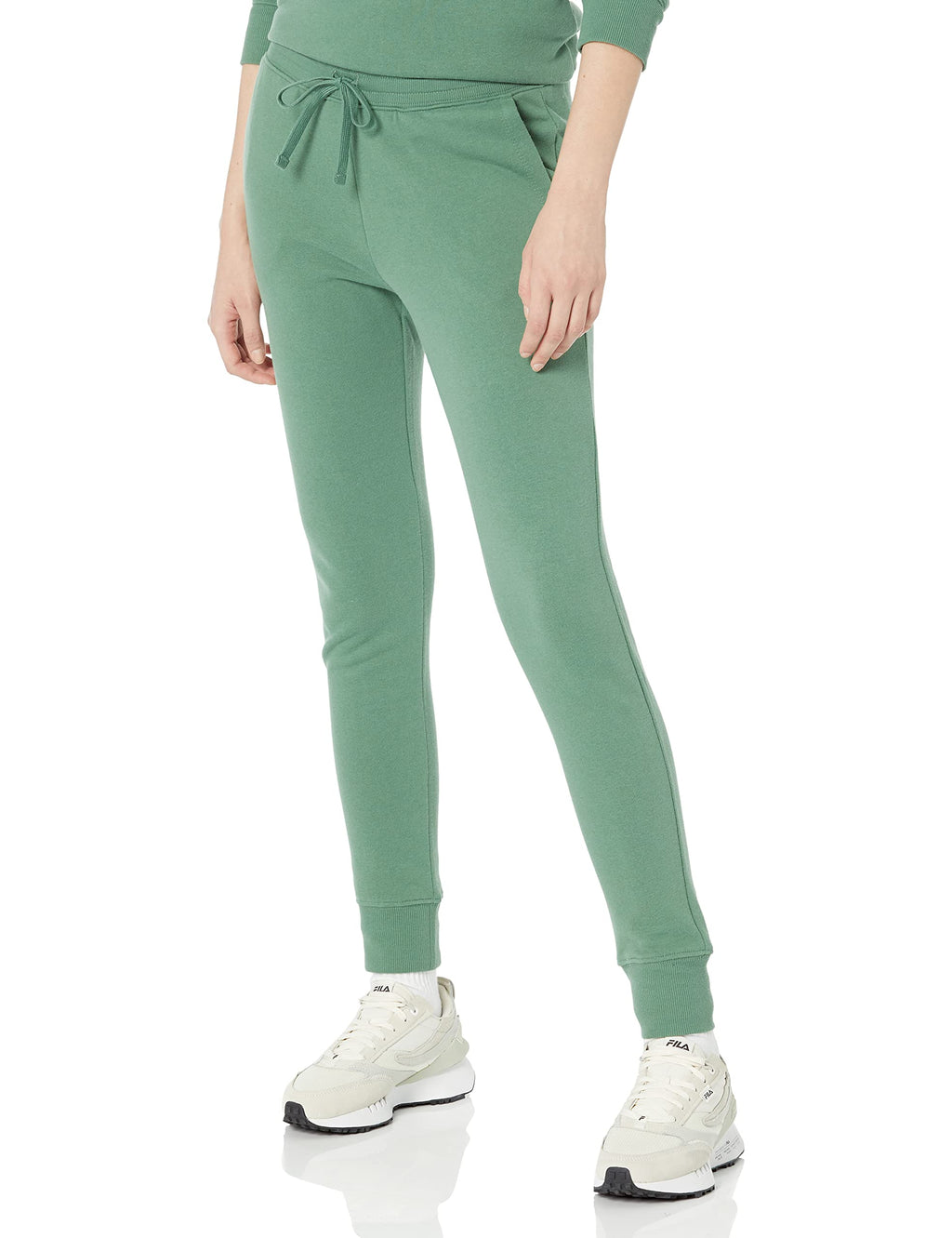 Amazon Essentials Women's Cotton Fleece Jogger Sweatpants with Drawstring (Available in Plus Size)