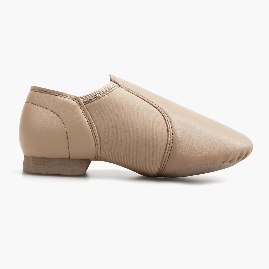 Stelle Jazz Shoes for Girls Genuine Leather Slip-On Dance Shoes