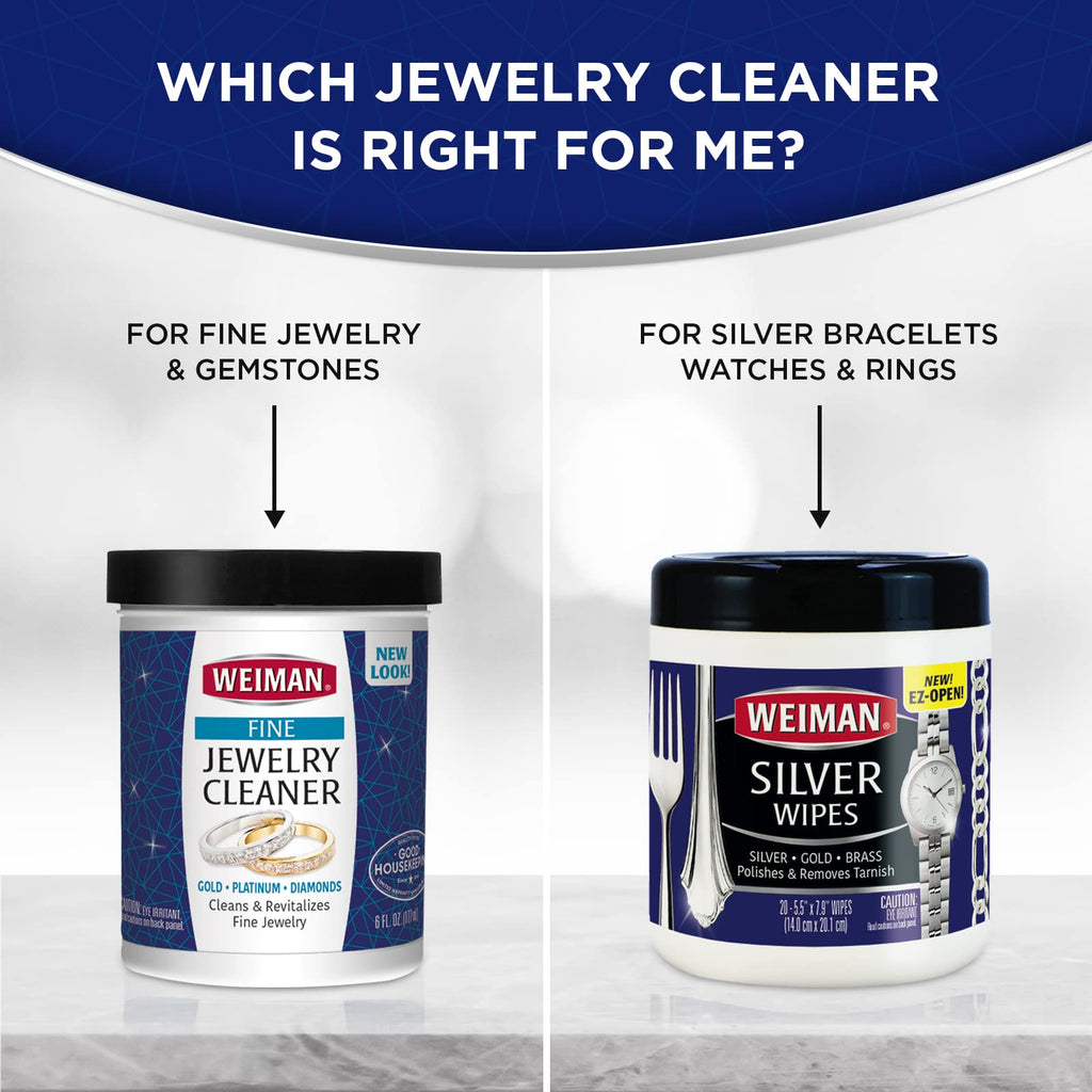 Weiman Jewelry Cleaner & Sparkle Stick - Portable, On-The-Go Cleaning for Diamond Engagement Rings, Wedding Rings, Gemstones, Necklaces, Earrings, Bracelets